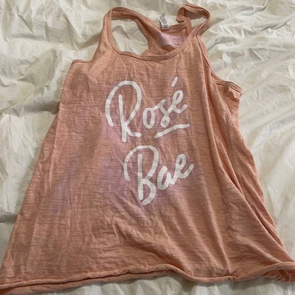 Rose Mansion Bae Pink Bella Tank Top M Medium